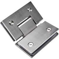 135° rahmenloses Duschscharnier an Glas-Duschtürscharnierhalterung, 304 Edelstahl, 2 Stück 135° rahmenloses Duschscharnier an Glas-Duschtürscharnierhalterung, 304 Edelstahl, 2 Stück von SNQ