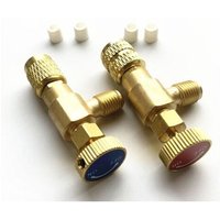 2 Pcs Kältemittel Lade Sicherheit Ventil Schnell Koppler Klimaanlage R410A R22 Stecker Adapter, 2 Pcs Kältemittel Lade Sicherheit Ventil Schnell Koppler Klimaanlage R410A R22 Stecker Adapter, von SNQ