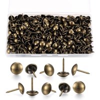 200 Stück Polsternägel, Dekorative Polsternägel, Polsternägel, Möbelnägel in Antik-Messing mit Kunststoffbox für Sessel, Sofa, Möbel, Holzobjekte – 200 Stück Polsternägel, Dekorative Polsternägel, Polsternägel, Möbelnägel in Antik-Messing mit Kunststoffbox für Sessel, Sofa, Möbel, Holzobjekte – von SNQ