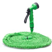 25 Fuß ausziehbarer Gartenschlauch – flexibler und leichter Wasserschlauch, Sprühdüse mit 7 Funktionen, Wasserschlauch mit dreilagigem Latexkern und von SNQ