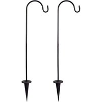 2er-Pack Hirtenstäbe, robuste und verstellbare Metall-Gartenpfähle mit Haken für Solarleuchten 2er-Pack Hirtenstäbe, robuste und verstellbare Metall-Gartenpfähle mit Haken für Solarleuchten von SNQ