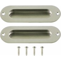 SNQ - 2er-Set Einbaugriffe für Schiebetüren inox Schiebetürgriffe von SNQ