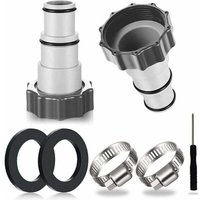 2er-Set Poolschlauchadapter, Pooladapter, Adapter für Intex-Pools, Poolschlauchadapter, Pumpenschlauchadapter, Anschluss für Poolschläuche mit Ø 32 2er-Set Poolschlauchadapter, Pooladapter, Adapter für Intex-Pools, Poolschlauchadapter, Pumpenschlauchadapter, Anschluss für Poolschläuche mit Ø 32 von SNQ