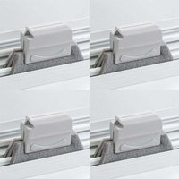 4-teilige multifunktionale Schlitzbürste, Fensterschlitz-Reinigungsbürste für Tür-, Fenster- und Badezimmerfensternut (grau) von SNQ