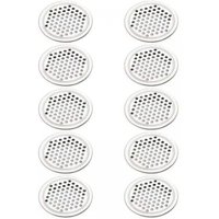 53 mm) 20 Stück runde Lüftungsgitter aus Edelstahl, Lüftungsabdeckung, Kreis für Schrank, Abluft, Lüftungsgitter für Küchenmöbel, Entlüftung von SNQ
