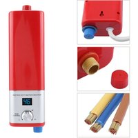 5500 w, 220 v, Mini-Durchlauferhitzer, intelligenter Warmwasserbereiter, einfache Installation für Küche und Bad (rot) von SNQ