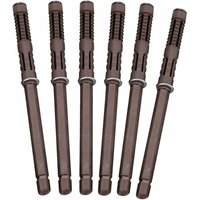 SNQ - 6 Stück] Ø12x120 mm verdeckte schwebende Regalhalterung, Wandhalterung, Regalstützen – robuste, unsichtbare Halterung, versteckte von SNQ