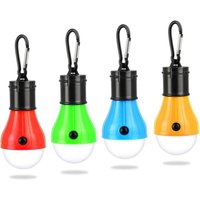 SNQ - Campingleuchte, 4x led Campinglaterne Batteriebetriebenes Campinglicht Tragbare Zeltlampe Wasserdichtes Notlicht für Camping [Energieklasse a++] von SNQ