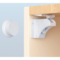Ccykxa 12er-Pack magnetische Kindersicherungen + 3 Schlüssel – Sicherheitsschlösser für Schränke und Schubladen, ohne Bohren oder Schrauben von SNQ
