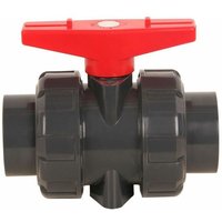 Doppel-Union-Ventil zum Kleben Durchmesser 25 mm PVC-Kugelhahn Kugelhahn Kugelhahn für Schwimmbad, DN20 (Innendurchmesser 25 mm) von SNQ