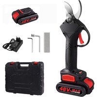Elektrische Gartenschere, 48VF Professionelle wiederaufladbare kabellose elektrische Gartenschere, 1 Akku mit Aufbewahrungsbox, EU-Stecker Elektrische Gartenschere, 48VF Professionelle wiederaufladbare kabellose elektrische Gartenschere, 1 Akku mit Aufbewahrungsbox, EU-Stecker von SNQ