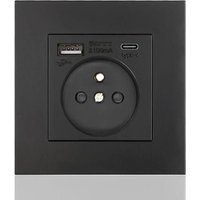 Französisches Typ-C + USB16A Typ 86-Steckdosenfeld, Anzahl der Steckdosen: 2 Löcher, Anzahl der USB-Anschlüsse: 1, Anzahl der Typ-C-Anschlüsse: 1, von SNQ