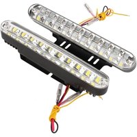 SNQ - für LED-Tagfahrlicht Auto für LED-Tagfahrlicht LED-Tagfahrlicht, 2 x 30 LEDs 12 v Auto 12 v dc Tagfahrlicht drl Fahrlicht Lampe + Blinker SNQ - für LED-Tagfahrlicht Auto für LED-Tagfahrlicht LED-Tagfahrlicht, 2 x 30 LEDs 12 v Auto 12 v dc Tagfahrlicht drl Fahrlicht Lampe + Blinker von SNQ