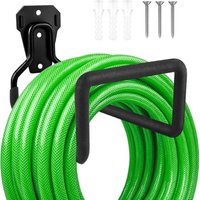 Gartenschlauchhalter, robuster Gartenschlauchhalter aus Metall, Schlauchtrommel, Organizer für Garage und Gartengeräte, universelle Wandhaken zum Gartenschlauchhalter, robuster Gartenschlauchhalter aus Metall, Schlauchtrommel, Organizer für Garage und Gartengeräte, universelle Wandhaken zum von SNQ