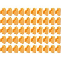 Gewächshaus-Clips, orangefarbener Schnallenclip aus Kunststoff für 11 mm Pflanzenstäbe, Gewächshausfolie, Reihenabdeckung, Netz, Tunnelreifen-Clips, von SNQ