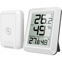 Innen- und Außenthermometer, vernetztes Thermometer mit drahtlosem Außensensor, digitales Thermometer-Hygrometer mit großem LCD-Bildschirm, Innen- und Außenthermometer, vernetztes Thermometer mit drahtlosem Außensensor, digitales Thermometer-Hygrometer mit großem LCD-Bildschirm, von SNQ