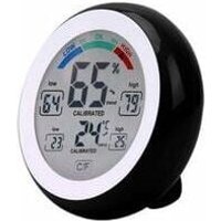 SNQ - Kabelloses elektronisches Thermometer-Hygrometer für drinnen und draußen, runder Touchscreen mit LCD-Display, Wetterstation-Tester, 3305F SNQ - Kabelloses elektronisches Thermometer-Hygrometer für drinnen und draußen, runder Touchscreen mit LCD-Display, Wetterstation-Tester, 3305F von SNQ