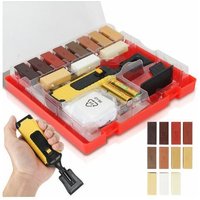 SNQ - Kit de Réparation Parquet Sol Set 11x Baton de Cire en Différentes Couleurs pour Réparations Stratifié Laminé - Outil Retouch Rayure-- von SNQ