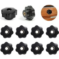 M8 Mutter - 10 Stück Praktische Spannmuttern - Innengewinde - Innengewinde - Kunststoffgewinde - Sternkopf - Für Werkzeugmaschinen, mechanische von SNQ
