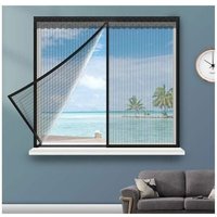 SNQ - Magnetischer Fenstervorhang - Magnetischer Fenstervorhang für die Tür, automatisches Schließen und Abnehmen, Reißnägel und Aufkleber im von SNQ