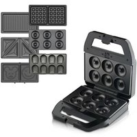 Multifunktionales Waffeleisen, 6-in-1-Multifunktions-Sandwichmaker mit 800 W Leistung, Schwarz von SNQ