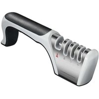 Professioneller Messerschärfer, 4-in-1 Küchenmesserschärfer mit rutschfester Basis, Messerschärfer für Messer und Scheren, Manueller Messerschärfer von SNQ