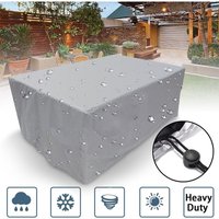 SNQ - Rechteckige Gartenmöbelabdeckung, Polyester, wasserdicht, staubdicht, UV-beständig, für Gartenstühle oder -tische (Maße: 90 x 90 x 90 cm) von SNQ