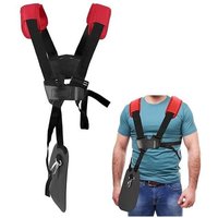 Rot) Schultergurt für Rasenmäher – Doppelter Schultergurt für Rasenmäher mit strapazierfähigem Nylongurt, verstellbar für Freischneider oder von SNQ