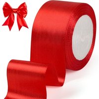 SNQ - Rotes Satinband, 5 cm x 22 m breit, rotes Band zum Verpacken von Geschenken, für Zeremonien, Hochzeiten, Weihnachten, Basteln, Dekoration SNQ - Rotes Satinband, 5 cm x 22 m breit, rotes Band zum Verpacken von Geschenken, für Zeremonien, Hochzeiten, Weihnachten, Basteln, Dekoration von SNQ