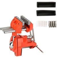 Drehbarer Klemmschraubstock, Mini-Tischschraubstock, 360° verstellbar, 70 mm Backenbreite, Tischschraubstock für die Werkbank-Holzbearbeitung von SNQ
