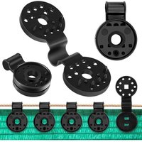 SNQ - 100 Pièces Clips Plastiques pour Toile d'Ombrage, Clips de Fixation Brise Vue, Clip Spécial avec Oeillet pour Toile, Pergola, les Serres et la von SNQ