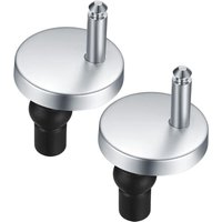 SNQ - 2 Stück Toilettensitz-Scharnierbeschläge, Schnellverschluss-Scharniere, Toilettensitz-Scharnierbeschläge, mit Ersatz-Gummischrauben SNQ - 2 Stück Toilettensitz-Scharnierbeschläge, Schnellverschluss-Scharniere, Toilettensitz-Scharnierbeschläge, mit Ersatz-Gummischrauben von SNQ