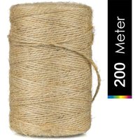 SNQ - 200 m x 2 mm Juteschnur, Gartenschnur, natürliches Juteseil, Kunsthandwerksschnur, für Gartenarbeit, Dekoration, Geschenkverpackung, Basteln SNQ - 200 m x 2 mm Juteschnur, Gartenschnur, natürliches Juteseil, Kunsthandwerksschnur, für Gartenarbeit, Dekoration, Geschenkverpackung, Basteln von SNQ