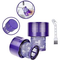 SNQ - 2er-Pack Filter für Dyson V10 SV12-Serie, Motorhead Akku-Staubsauger, ersetzt DY-969082-01, V10-Filter kompatibel mit Dyson Cyclone V10 von SNQ