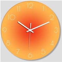 SNQ - 30 cm Wanduhr, moderne, geräuschlose Quarz-Wanduhr mit arabischen Ziffern, nicht tickende Wanduhren, Wohnaccessoires, dekorative Wanduhr und von SNQ