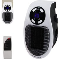 500 w Plug-in-Heizung, elektrischer Lufterhitzer mit Mini-Steckdose, wandmontierter Raumheizer mit Fernbedienung, 500 w elektrischer Heizlüfter mit 2 von SNQ