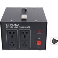 5000 w einstellbarer Spannungstransformator mit 20 a Sicherung, 2 ac 110 v Steckdosen/2 ac 230 v Steckdosen Spannungswandler für wissenschaftliche von SNQ