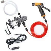 80W Tragbare Elektrische Auto Waschen 12V Auto Waschen Pumpe Wasserpumpe Spritzpistole mit Schlauch von SNQ