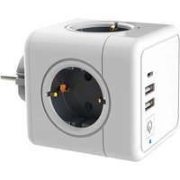 SNQ - Mehrfachsteckdose usb, Cube Wandsteckdosenleiste 4 Steckdosen mit 2 USB-Netzteilen, mit 1 Typ-C-Netzteil, 7-in-1-USB-Netzsteckdosenleiste mit SNQ - Mehrfachsteckdose usb, Cube Wandsteckdosenleiste 4 Steckdosen mit 2 USB-Netzteilen, mit 1 Typ-C-Netzteil, 7-in-1-USB-Netzsteckdosenleiste mit von SNQ