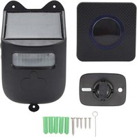 SNQ - Solar Funk-Eingangsalarm Infrarot-Türsensor Türalarm mit Digitalanzeige 1 Empfänger 1 Bewegungsmelder-- von SNQ