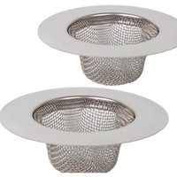 Stück Edelstahlsieb, Mini-Spülbeckensieb, Edelstahl-Spülbecken-Abflussfiltersieb, Filtersieb, Filter für Dusche, Badewanne oder Küchenspüle-- von SNQ
