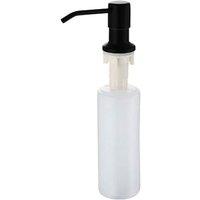 Schwarzer Seifen- und Lotionspender mit 300-ml-Flasche, eingebauter Seifenspender für die Küchenspüle, verchromt von SNQ