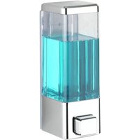 Seifenspender Chrom Badezimmer Desinfektionsmittelspender Kunststoff Seifenspender 6 x 18,5 x 7,5 cm Chromfarbe Seifenspender Chrom Badezimmer Desinfektionsmittelspender Kunststoff Seifenspender 6 x 18,5 x 7,5 cm Chromfarbe von SNQ