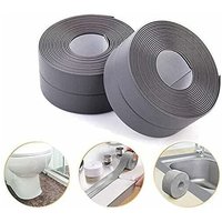 Selbstklebendes Anti-Schimmel-/Wasserdichtes Dichtungsband, PE-Dichtungsband für Badezimmer/Küche/Toilette/Wandecke-Grau (2er-Pack) von SNQ