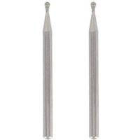 SNQ - Set mit 2 Diamantspitzen, runde Spitze, Arbeitsdurchmesser 2 mm, zum Gravieren und Bildhauern in Glas, Spiegel, Keramik mit Mehrzweckwerkzeug von SNQ