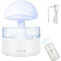 SNQ - Pilz-Luftbefeuchter, 7 Farben Nachtlicht, 500 ml kühler Nebel Ultraschall-Aromatherapie-Diffusor für ätherische Öle mit Fernbedienung, von SNQ