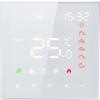 Smart Thermostat, 3A Digitaler Programmierbarer LCD-Touchscreen-Thermostat für Fußbodenheizung, Wandmontierter Digitaler Smart Thermostat für Smart Thermostat, 3A Digitaler Programmierbarer LCD-Touchscreen-Thermostat für Fußbodenheizung, Wandmontierter Digitaler Smart Thermostat für von SNQ