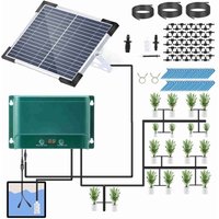 Solar-Tropfbewässerungssystem-Kit, automatisches Bewässerungssystem mit 30 Betriebsarten und 7 Timer-Modi Solar-Tropfbewässerungssystem-Kit, automatisches Bewässerungssystem mit 30 Betriebsarten und 7 Timer-Modi von SNQ