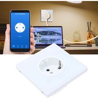 SNQ - Smart-Steckdose 16A 1-fach Smart-Wandpanel Weiß 95-245V - WiFi-Version von SNQ