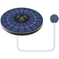 Solar-Teich-Sauerstoffpumpe mit Luftschlauch und Sprudelstein, Fischteichbelüfter, Sauerstoffgenerator für Vogelbad, Springbrunnen, kleiner Teich von SNQ